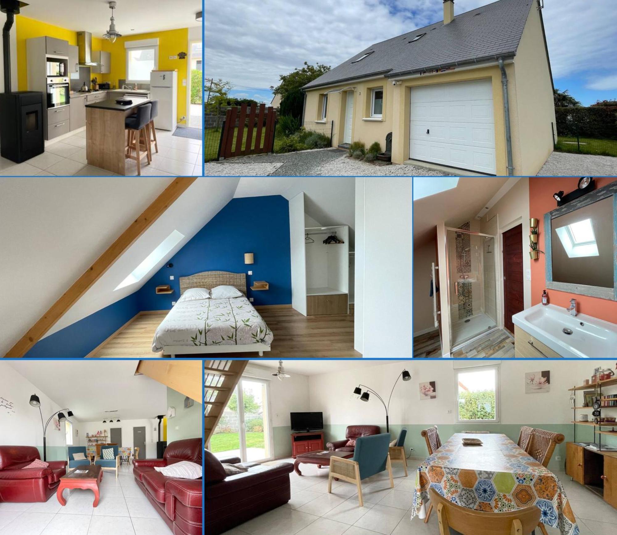 Sweet Omaha Belle Maison Recente Lumineuse Et Cosy Bien Equipee Jardin Clos 15 Mn A Pied Plage Omaha Beach Et Proche De Bayeux & Port En Bessin Saint-Laurent-sur-Mer Zewnętrze zdjęcie